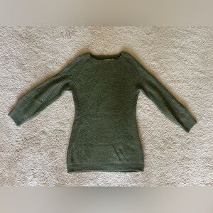 Sage Green Sweater Mini Dress